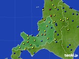 道央のアメダス実況(積雪深)(2021年03月23日)
