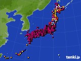 アメダス実況(日照時間)(2021年03月23日)