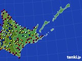 道東のアメダス実況(日照時間)(2021年03月23日)