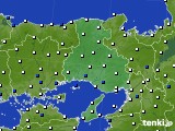 兵庫県のアメダス実況(風向・風速)(2021年03月23日)