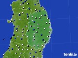 2021年03月23日の岩手県のアメダス(風向・風速)