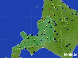 道央のアメダス実況(積雪深)(2021年03月24日)