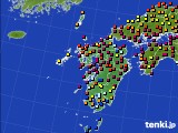 2021年03月24日の九州地方のアメダス(日照時間)