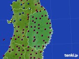 2021年03月24日の岩手県のアメダス(日照時間)