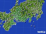 東海地方のアメダス実況(風向・風速)(2021年03月24日)