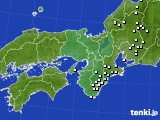 近畿地方のアメダス実況(降水量)(2021年03月25日)