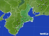 三重県のアメダス実況(降水量)(2021年03月25日)