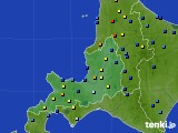 道央のアメダス実況(積雪深)(2021年03月25日)