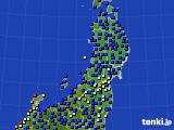 2021年03月25日の東北地方のアメダス(日照時間)