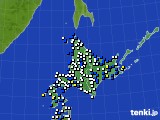 2021年03月26日の北海道地方のアメダス(風向・風速)