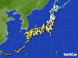 アメダス実況(気温)(2021年03月27日)