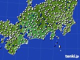 2021年03月27日の東海地方のアメダス(風向・風速)