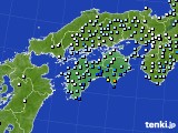 四国地方のアメダス実況(降水量)(2021年03月28日)