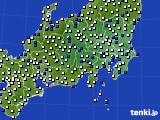 関東・甲信地方のアメダス実況(風向・風速)(2021年03月28日)