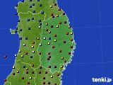 2021年03月29日の岩手県のアメダス(日照時間)