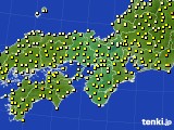 近畿地方のアメダス実況(気温)(2021年03月29日)