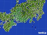 2021年03月29日の東海地方のアメダス(風向・風速)