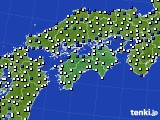 2021年03月29日の四国地方のアメダス(風向・風速)