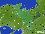 京都府のアメダス実況(風向・風速)(2021年03月29日)