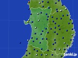 秋田県のアメダス実況(日照時間)(2021年03月30日)