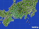 2021年03月30日の東海地方のアメダス(風向・風速)