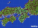 近畿地方のアメダス実況(日照時間)(2021年03月31日)