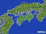 2021年03月31日の四国地方のアメダス(風向・風速)