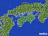 四国地方のアメダス実況(風向・風速)(2021年03月31日)