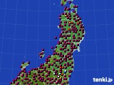 2021年04月01日の東北地方のアメダス(日照時間)