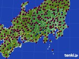 関東・甲信地方のアメダス実況(日照時間)(2021年04月01日)