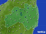 福島県のアメダス実況(風向・風速)(2021年04月01日)
