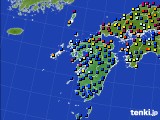 2021年04月02日の九州地方のアメダス(日照時間)