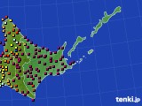 2021年04月02日の道東のアメダス(日照時間)