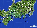 2021年04月02日の東海地方のアメダス(風向・風速)