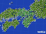 2021年04月02日の近畿地方のアメダス(風向・風速)