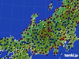 2021年04月03日の北陸地方のアメダス(日照時間)