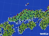 中国地方のアメダス実況(日照時間)(2021年04月03日)