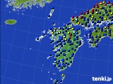 2021年04月03日の九州地方のアメダス(日照時間)