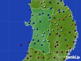 2021年04月03日の秋田県のアメダス(日照時間)