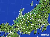 2021年04月03日の北陸地方のアメダス(風向・風速)