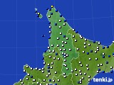 道北のアメダス実況(風向・風速)(2021年04月03日)