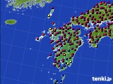 九州地方のアメダス実況(日照時間)(2021年04月05日)