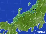 北陸地方のアメダス実況(積雪深)(2021年04月06日)