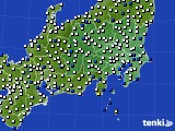 関東・甲信地方のアメダス実況(風向・風速)(2021年04月06日)