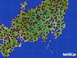 関東・甲信地方のアメダス実況(日照時間)(2021年04月07日)