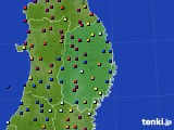 岩手県のアメダス実況(日照時間)(2021年04月08日)