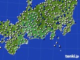 東海地方のアメダス実況(風向・風速)(2021年04月08日)