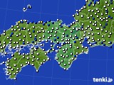 近畿地方のアメダス実況(風向・風速)(2021年04月08日)