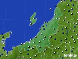 新潟県のアメダス実況(風向・風速)(2021年04月08日)