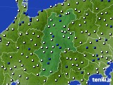 長野県のアメダス実況(風向・風速)(2021年04月08日)